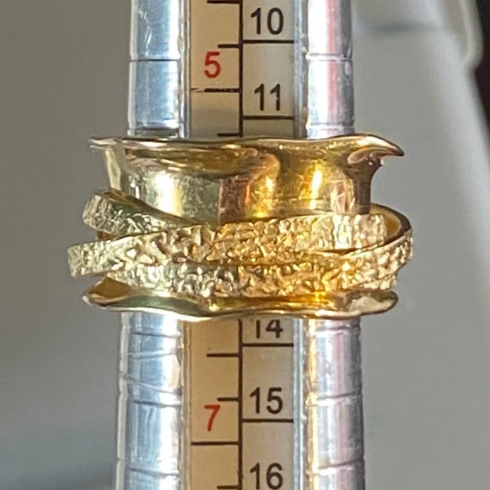 NWOT ITALY MADE 4 BAND SPINNER RING - Picture 14 of 16